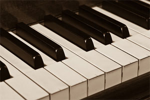 real ivory piano keys